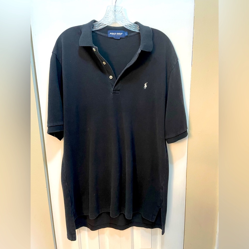 Ralph Lauren black short sleeve polo golf men’s size large